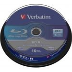 Verbatim BD-R Single Layer, Blu-Ray-Disk 25 GB - 6-fache Brenngeschwindigkeit - Kratzschutz, 10 Stück Spindel - Preisvergleich
