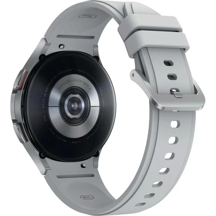 Samsung Galaxy Watch4 Classic LTE Smartwatch Unisex, 46mm, Edelstahlgehäuse, Silver – Bild 5