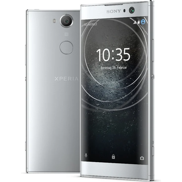 Sony Xperia XA2 Smartphone 13,21cm (5,2 Zoll) LCD-Display, 32GB interner Speicher, 3GB RAM, Android, Silber - Preisvergleich – Bild 2
