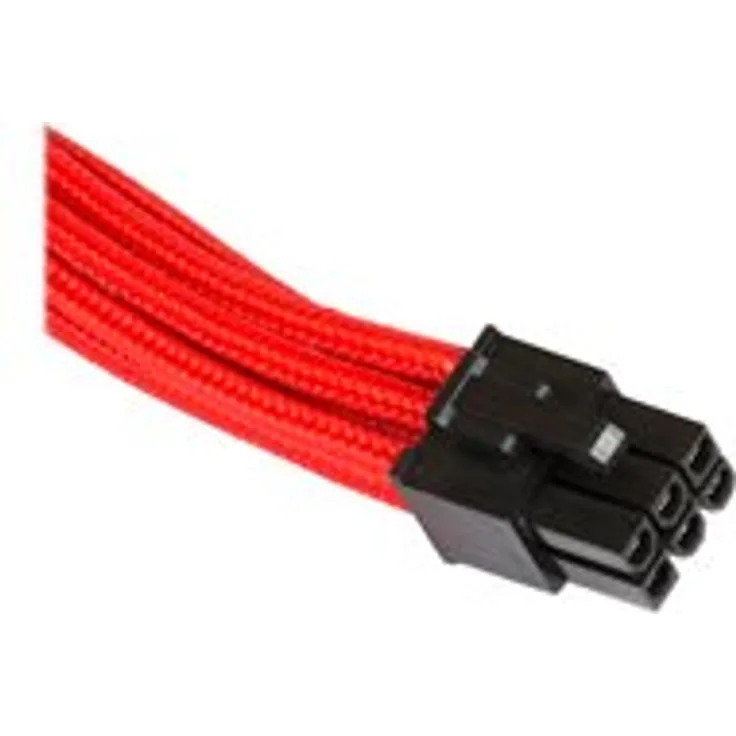 Phanteks PH-CB6V_RD Internes Stromkabel 0,5 m - Interne Stromkabel (0,5 m, PCI-E (6-pin), PCI-E (6-pin), Male Connector-Female Connector, Gerade, Gerade)