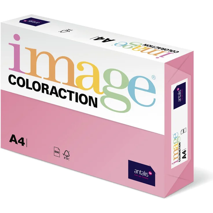 Image Coloraction - farbiges Kopierpapier Coral-rosa 120g-m² A4 - Paket zu 250 Blatt