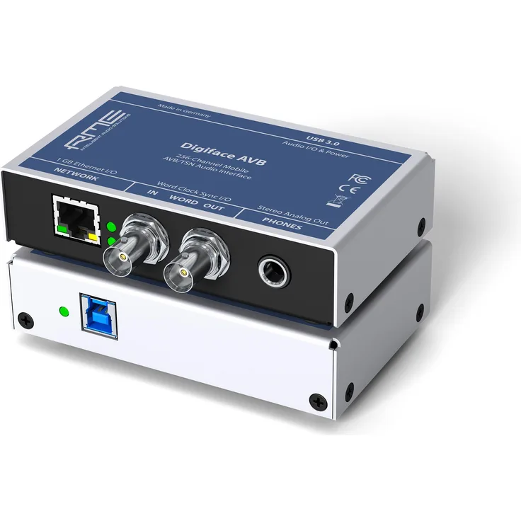 RME Digiface AVB, 256-Channel, 192 kHz, mobile AVB/TSN Audio Interface