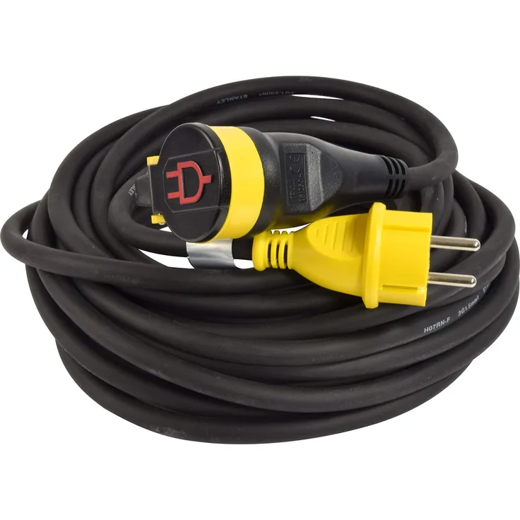 Verlängerungskabel Baustelle 16A+T mit Klappdeckel, IP44 Kabel HO7RN-F 3G1,5 mm2, Länge 5 m