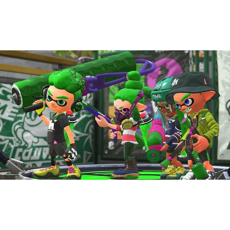 Nintendo Switch1 Neon-Blau Neon-Rot 32GB + Bundle inkl. Splatoon 2 (altes Modell) – Bild 5