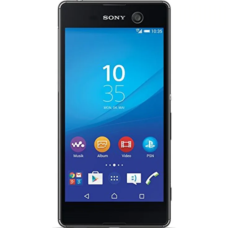 Sony Xperia M5 Smartphone 12,7cm (5 Zoll) TFT-Display, 3GB RAM, Android, Schwarz