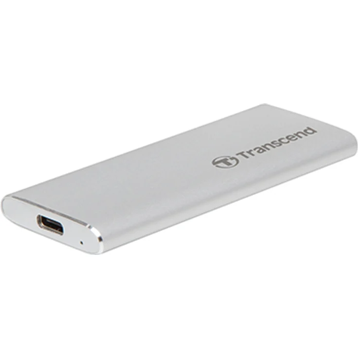 Transcend ESD240C - Solid-State-Disk - 240 GB - extern (tragbar) - M.2 - USB 3.1 Gen 2 (USB-C Steckverbinder) - Silber (TS240GESD240C) – Bild 4