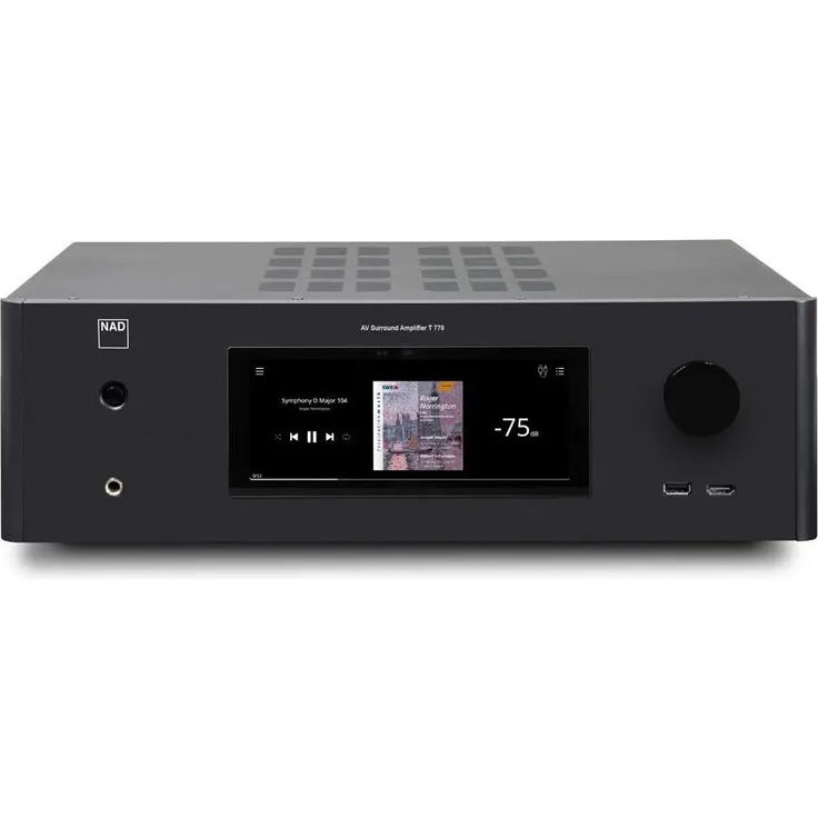 NAD T778 Klang Effekt Receiver mit TFT-Touchscreen und AirPlay 2 graphit