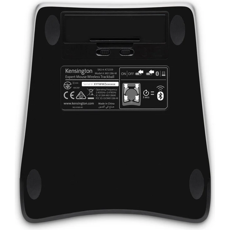 Kensington Expert Mouse, Kabellose Maus mit Trackball, Kompatibel mit Windows & macOS, ideal fürs Home Office, K72359WW, schwarz – Bild 6