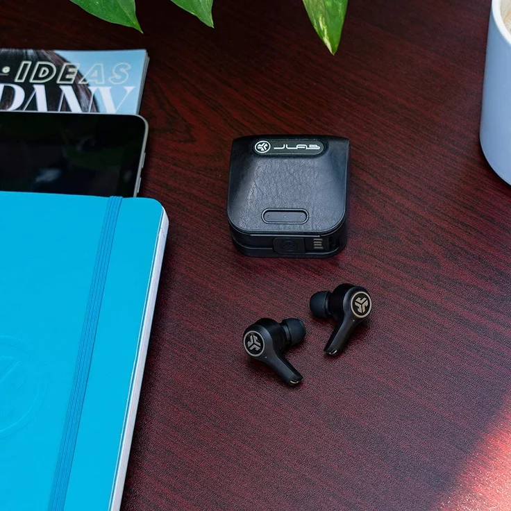 JLAB Epic Air ANC True Wireless In-Ear Kopfhörer mit Bluetooth, Mikrofon, Noise Cancelling, geeignet für Sport, schwarz – Bild 7