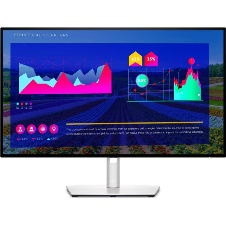 DELL U2722D - 27 Zoll, Quad HD (2560 x 1440), IPS-Panel, 60Hz, 8ms, 350cd/m² (DELL-U2722D) – Bild 1