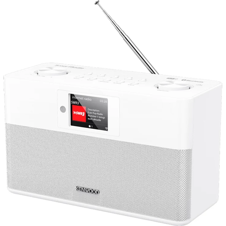 Kenwood CR-ST100S-W Internetradio mit Bluetooth, WLAN, Wecker, TFT-Display, Spotify Connect, weiß – Bild 4