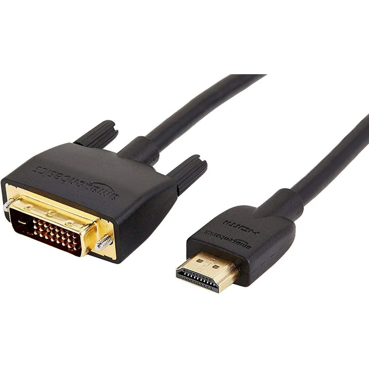 AmazonBasics HDMI-zu-DVI-Adapterkabel, -1,83 meter, (Nicht für den Anschluss an SCART- oder VGA-Anschlüsse)