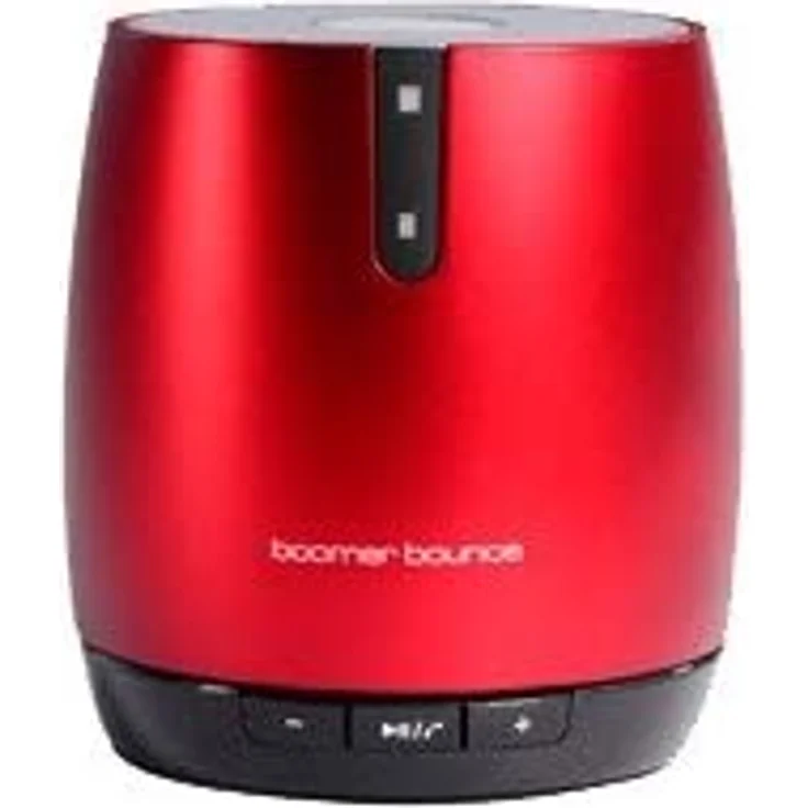 Ultron Boomer Bounce Mini Bluetooth-Lautsprecher mit Mikrofon, rot – Bild 1