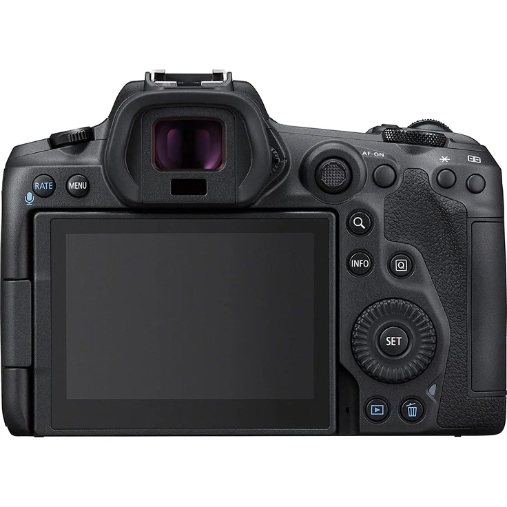 Canon EOS R5 Vollformat Systemkamera - Gehäuse (spiegellos, 45 MP, 8K-RAW-Video, 5-Achsen Bildstabilisator, 8 cm (3,2 Zoll) LCD II, WLAN, Bluetooth, USB 3.1, Dual Pixel CMOS AF II) schwarz – Bild 2