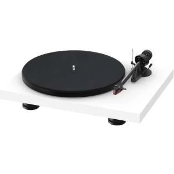 Pro-Ject Debut Carbon EVO Manueller Plattenspieler mit Riemenantrieb inkl. Schutzhaube satin weiß – Bild 2