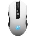 Sharkoon SKILLER SGM3 weiß, optische Gaming Maus, Dual Mode (Funk oder Kabelgebunden), RGB