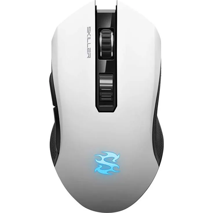 Sharkoon SKILLER SGM3 weiß, optische Gaming Maus, Dual Mode (Funk oder Kabelgebunden), RGB