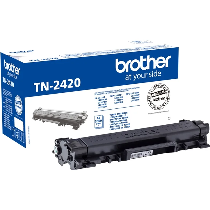 Brother Original TN-2420 Jumbo-Toner schwarz 3.000 Seiten (TN2420)