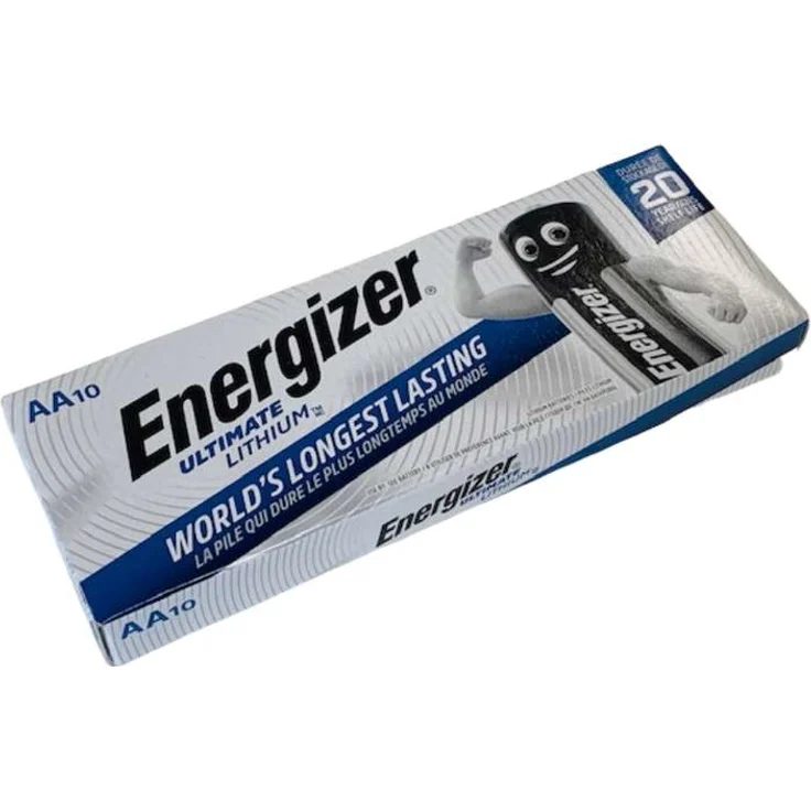 10x Energizer Ultimate Batterie Lithium LR06 1.5V AA