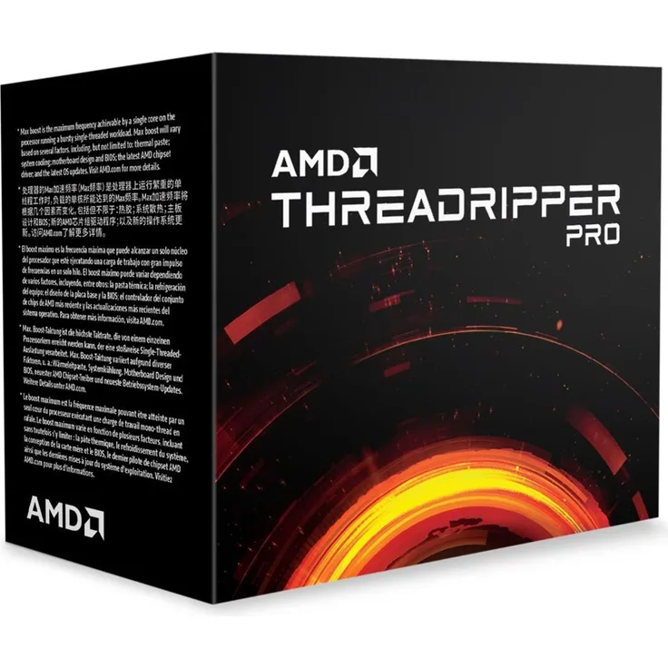 AMD Ryzen Threadripper PRO 3955WX, 16 Kerne (128 Threads), 2,7 - 4,2 GHz, Boxed (ohne Kühler) (100-100000087WOF)