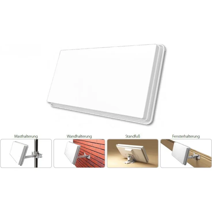 MegaSat D4 Flachantenne für 4 Teilnehmer
