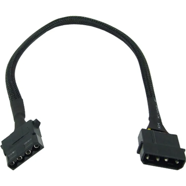 Phobya 4Pin Molex Stromverlängerung Verlängerungskabel, schwarz