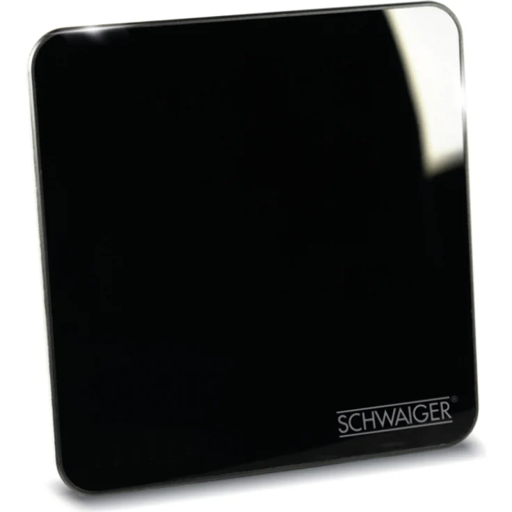 Schwaiger ZA8970 011 Aktiv DVBT-Zimmerantenne mit Klavierlack Optik (45 dB) schwaz – Bild 1