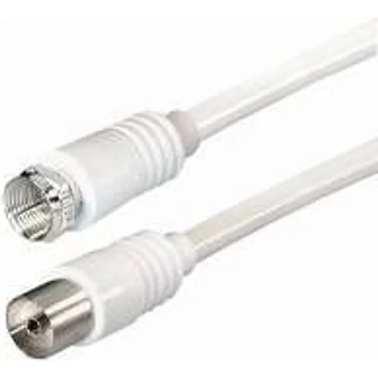 TRANSMEDIA FH3-2  Kabel F-St. >  Koaxst  2,5m weiss, FH3-2