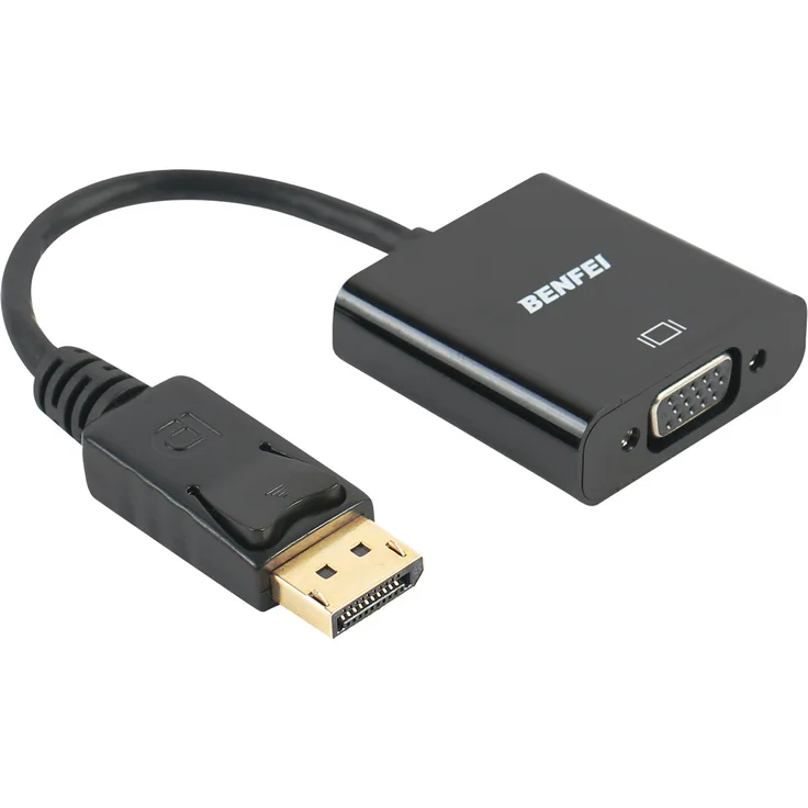 DisplayPort auf VGA, Benfei Vergoldet DP/DisplayPort zu VGA Male to Female Kabel-Adapter Konverter - Preisvergleich