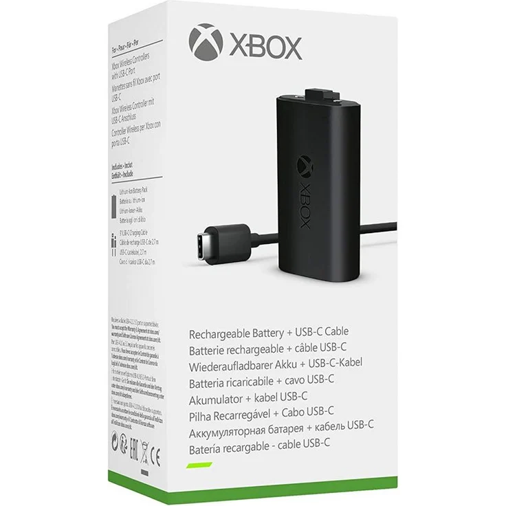 Microsoft Xbox Play & Charge Kit Ladegerät, schwarz – Bild 1