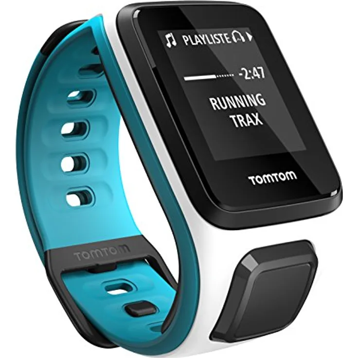 TomTom Runner 2 Music Fitness-Tracker GPS, Unisex, S, Türkis/Weiß