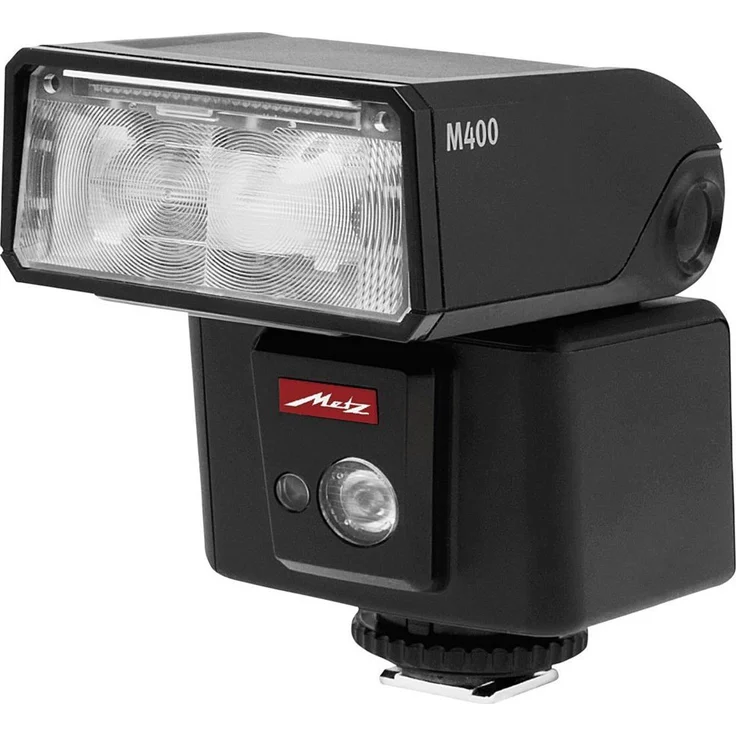 Metz mecablitz M400 für Fujifilm | Ultra-kompakter & leistungsstarker Systemblitz mit Leitzahl 40 | Made in Germany, OLED-Display, TTL, HSS | Ideales Zubehör für kleine DSLRs & spiegellose Kameras