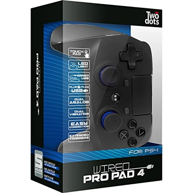 Twodots TDGT0044 Wired Pro Game-Controller