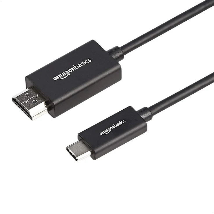 AmazonBasics – Hochwertiges Adapterkabel USB-C auf HDMI, Aluminium, Thunderbolt-3-kompatibel, 4K bei 60 Hz, 90 cm – Bild 1