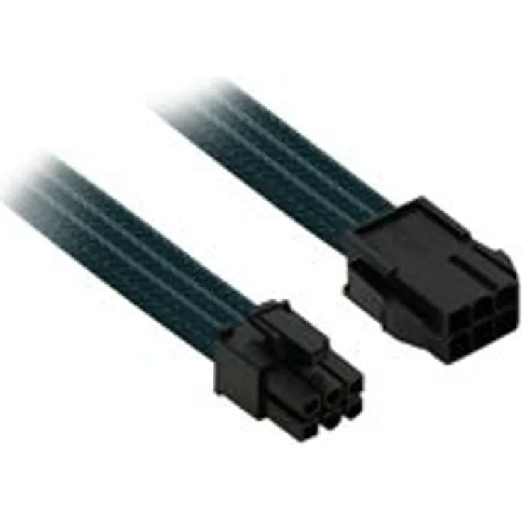 Nanoxia 900500021 6-Pin PCI-E Verlängerungskabel, 30 cm, Grüner Einzelsleeve