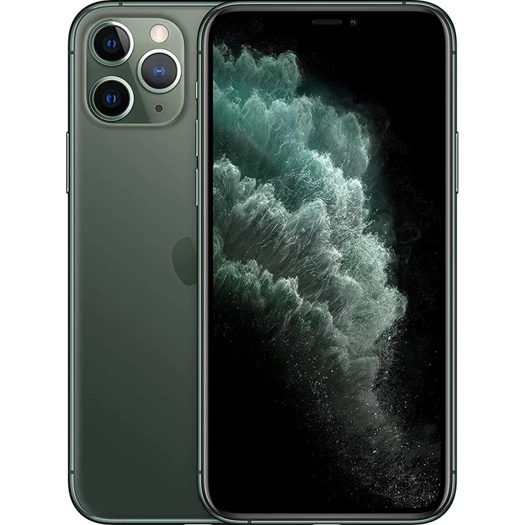 Apple iPhone 11 Pro Max Smartphone 16,51cm (6,5 Zoll) Super Retina XDR-Display, 256GB interner Speicher, 6GB RAM, Dual-SIM, iOS, Midnight Green – Bild 1