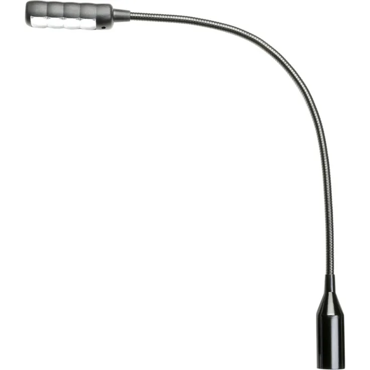 ah Stands SLED1ULTRAXLR4 Adam Hall SLED 1 Ultra 4-Pol XLR Schwanenhalsleuchte mit 4 COB LEDs schwarz 