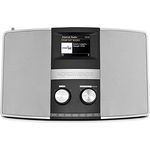 Nordmende Transita 400 Internetradio (DAB+ Radio, UKW, W-LAN, Spotify Connect, Bluetooth, NFC, Farbdisplay, Wecker, Kopfhöreranschluss, AUX-In) schwarz-silber
