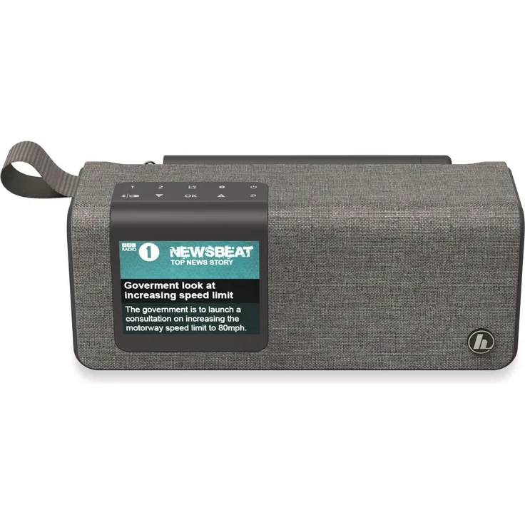 Hama 173191 DR200BT Tischradio mit Bluetooth, LCD-Display, grau – Bild 1