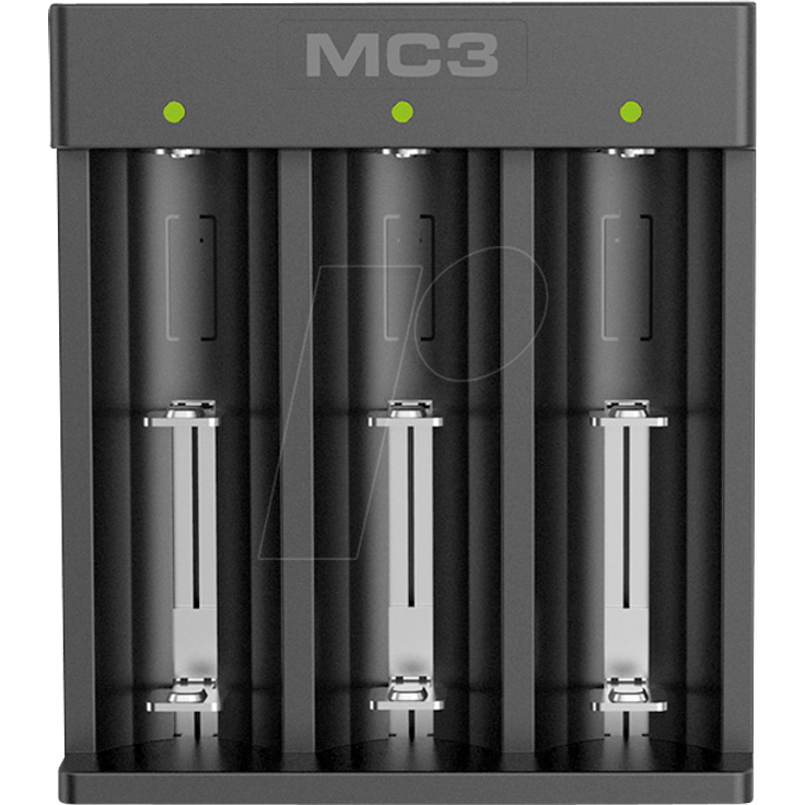 XTAR MC3 Micro USB Li-Ion Ladegerät für 3,6V-3,7V Li-Ion-IMR-INR-ICR 10440 14650 16340 17670 18350 18490 18500 18650 18700 20700 21700 22650 25500 26650 Batterien Akku 3 Schlitze
