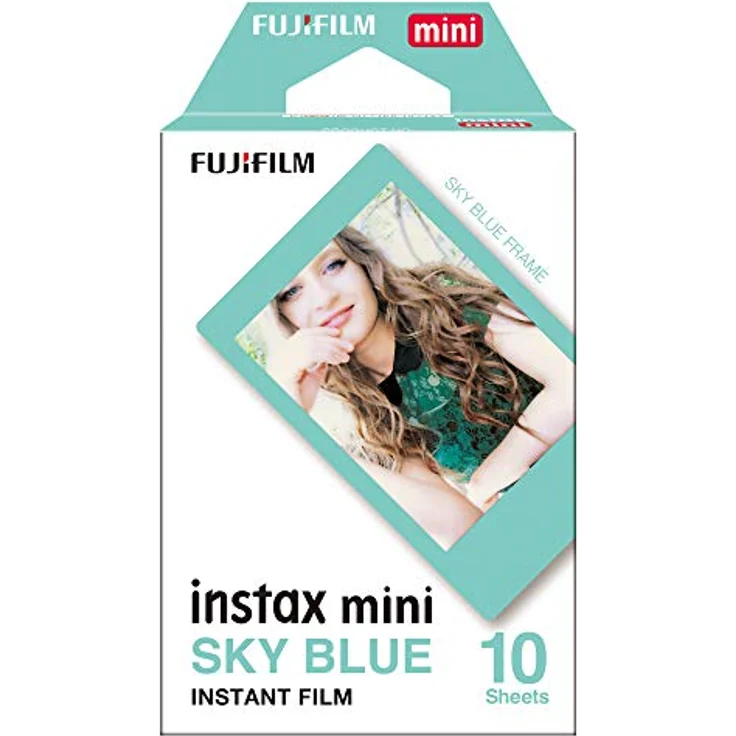 Fujifilm Instax Mini Instant Film, Blau, Einzelpackung – Bild 1
