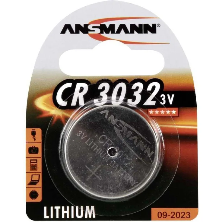 ANSMANN 1516-0013 Knofpzelle Batterie Lithium CR 3032 - 3V