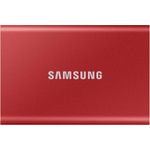 Samsung MU-PC2T0R Tragbare SSD T7, 2 TB, USB 3.2, Rot