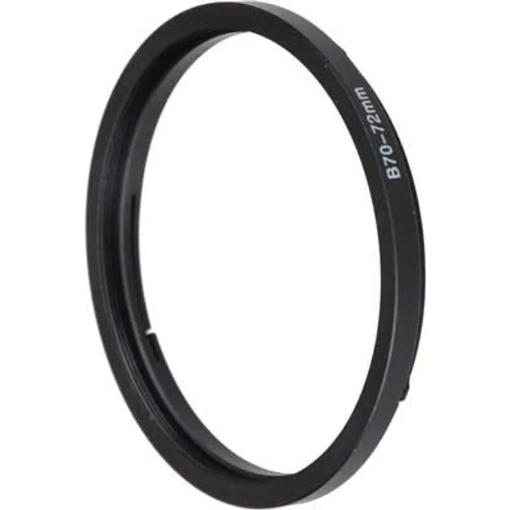 Fotodiox Step Up Filter Adapter Ring for Hasselblad Bayonet 70 B70 - 72mm, Anodized Black Metal Filter Adapter Ring