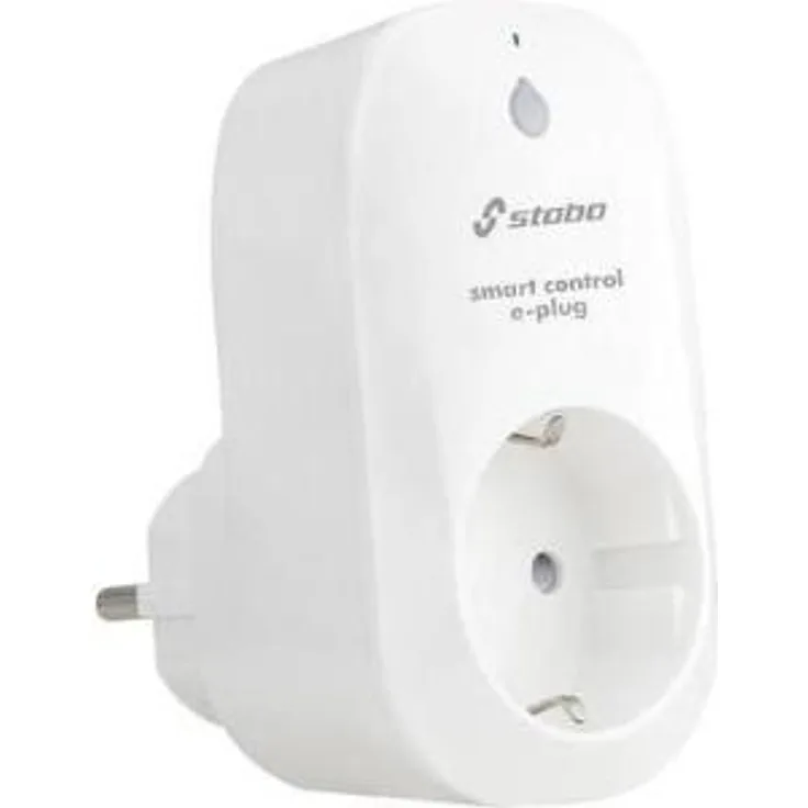 Stabo Elektronik Smart Control e-Plug WiFi-Funkschaltsteckdose mit Energiemessfunktion weiß