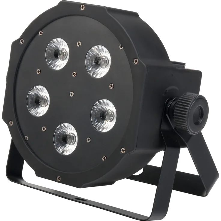 Showlite FLP-5x8W RGBW Flatline Panel Licht Effekt (Discolicht, DMX-Steuerung, Automatiksteuerung, Musiksteuerung)