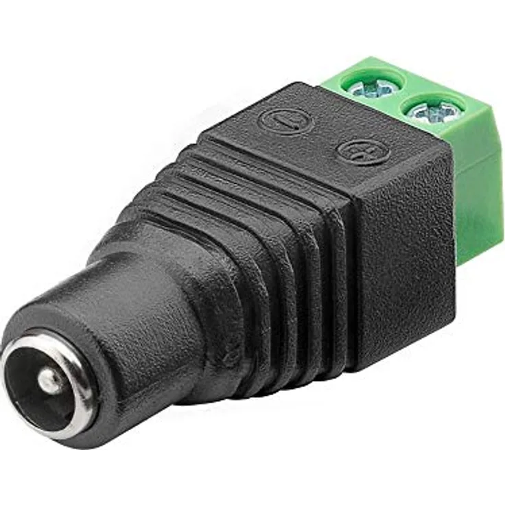 DC-Kupplung für Hohlstecker 5,5x2,1mm - Schraubmontage Terminal Block 2-pin