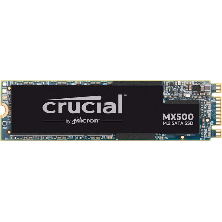 Crucial MX500 - Solid-State-Disk - verschlüsselt - 500 GB - intern - M.2 2280 - SATA 6Gb/s - 256-Bit-AES - TCG Opal Encryption 2.0 (CT500MX500SSD4) – Bild 2