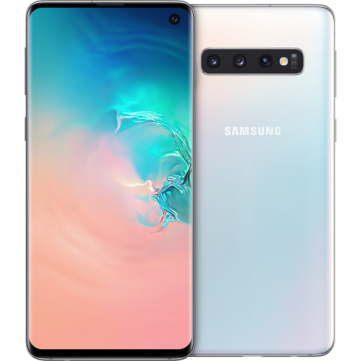 Samsung Galaxy S10 Smartphone 15,5cm Pixel (6,1 Zoll) Super AMOLED-Display, 512GB interner Speicher, 8GB RAM, Dual-SIM, Android, Prism White – Bild 1