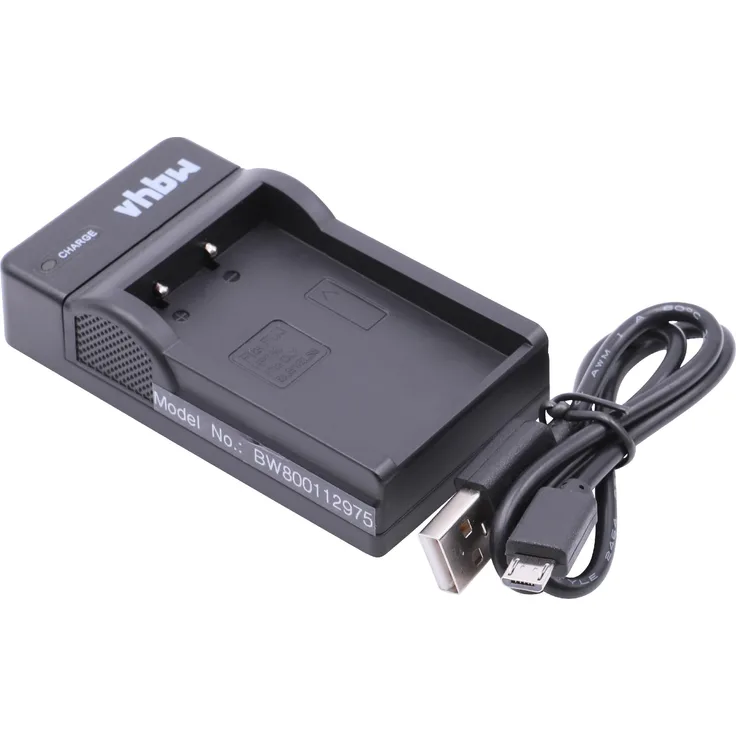 vhbw Micro USB Ladegerät Ladekabel passend für Kamera Olympus Pen E-P1, E-P2, E-P3, E-PL1, E-PL3, E-PL5, E-PL6, E-PL7, E-PM2, E-PM3